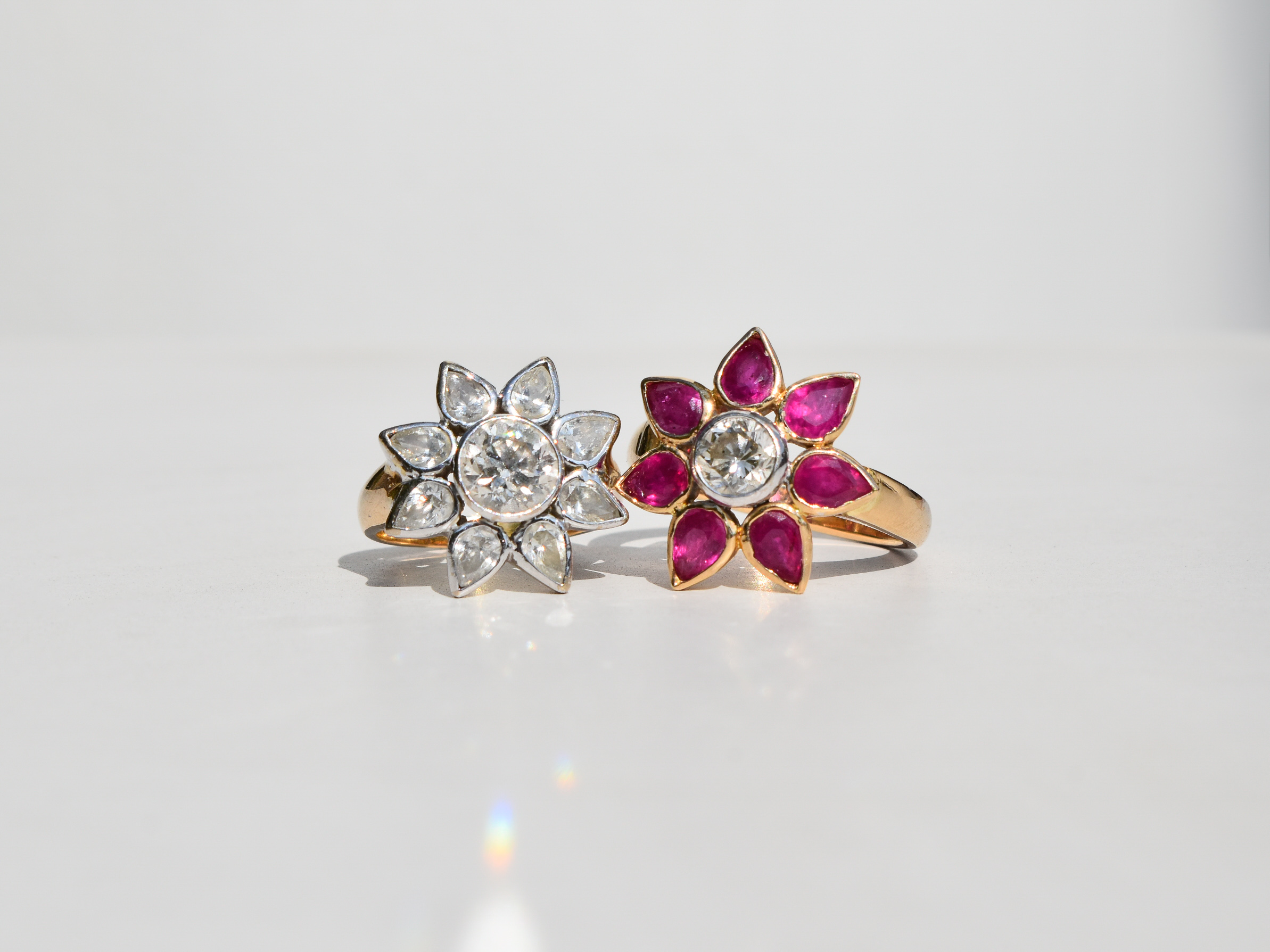 Flower Enagagement Rings